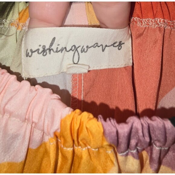 Wishing Waves Abstract Maxi Dress with Belt Size 1X - Picture 5 of 5